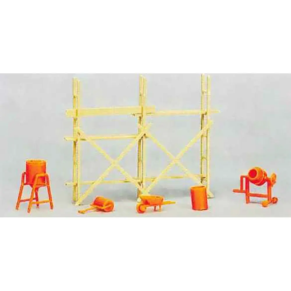 Échafaudage et bétonneuse - SA0531 - HO 1/87