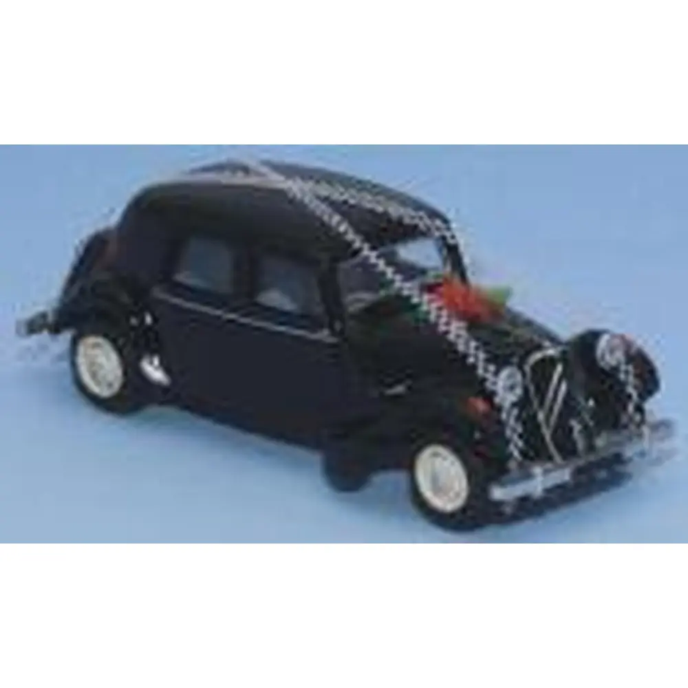 Citroën Traction 11B 1952 noire, voiture des mariés