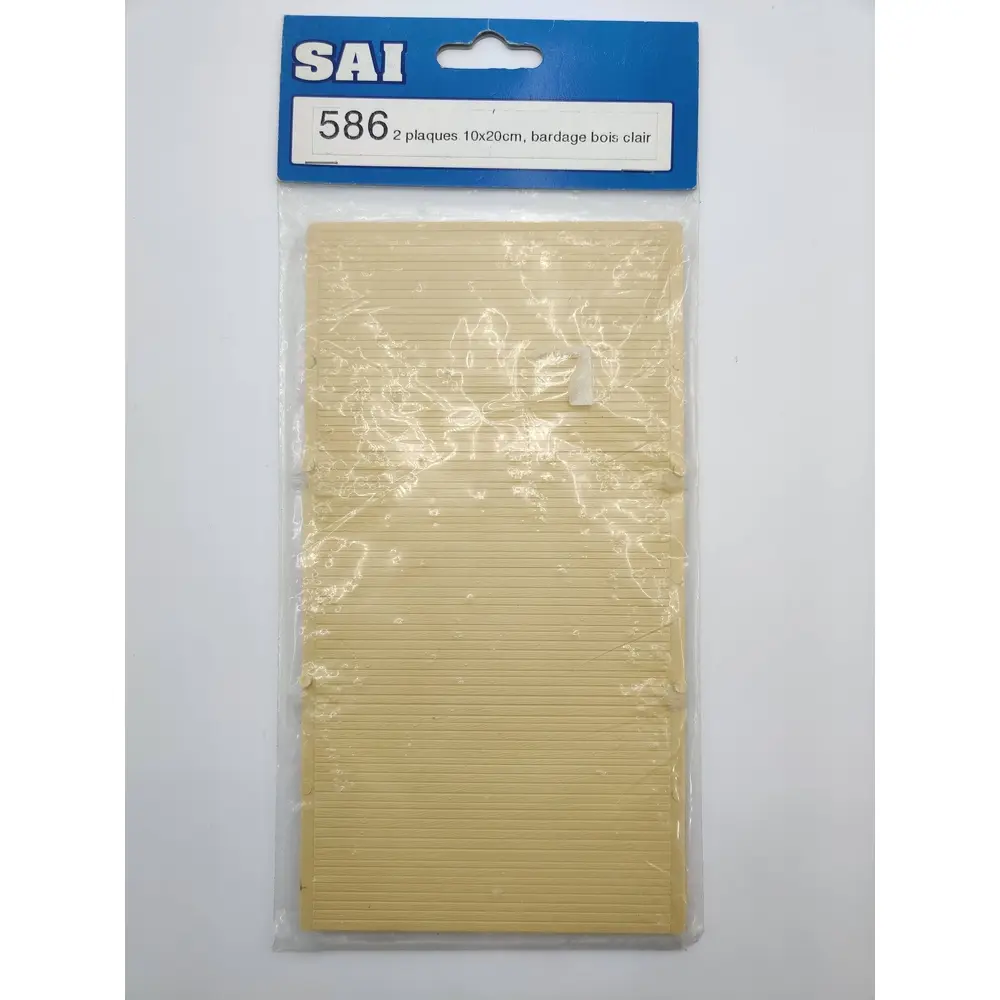 Kit de 2 plaques de bardage bois clair