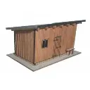 Cabanon en bois marron à monter - Sai 8915 - HO 1/87