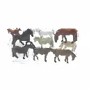 Lot de 9 chevaux et poneys de diverses races SAI 352 - HO : 1/87