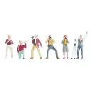 Lot de 6 personnages - Photographes hommes et femmes SAI 338 - HO : 1/87