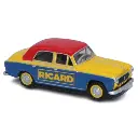 Voiture Peugeot 403.7 limousine, 1960 publicité RICARD SAI 6245 - HO 1/87