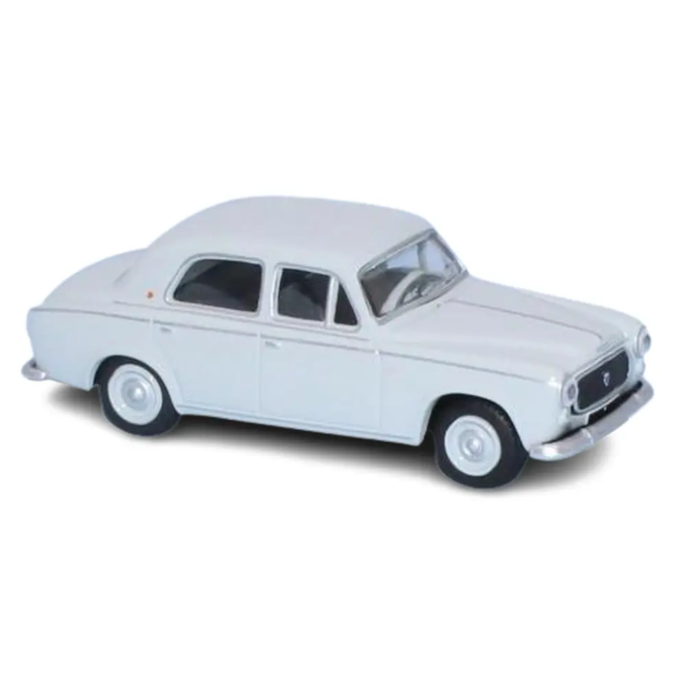 Voiture Peugeot 403.7 limousine 1960 gris perle SAI 6233 - HO 1/87