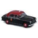 Voiture Taxi G7 Peugeot 403.7 limousine 1960 noir, toit rouge SAI 6241 - HO 1/87
