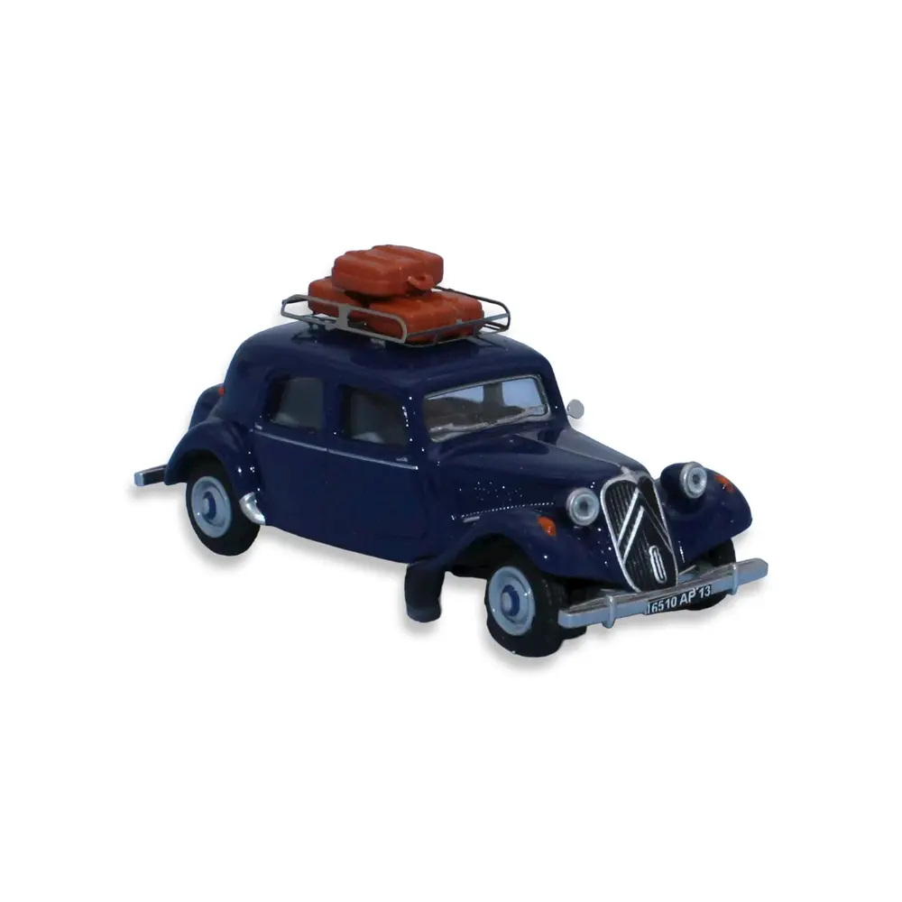 Voiture Citroën Traction 11B SAI 1812 - HO : 1/87 - livrée bleu nuit