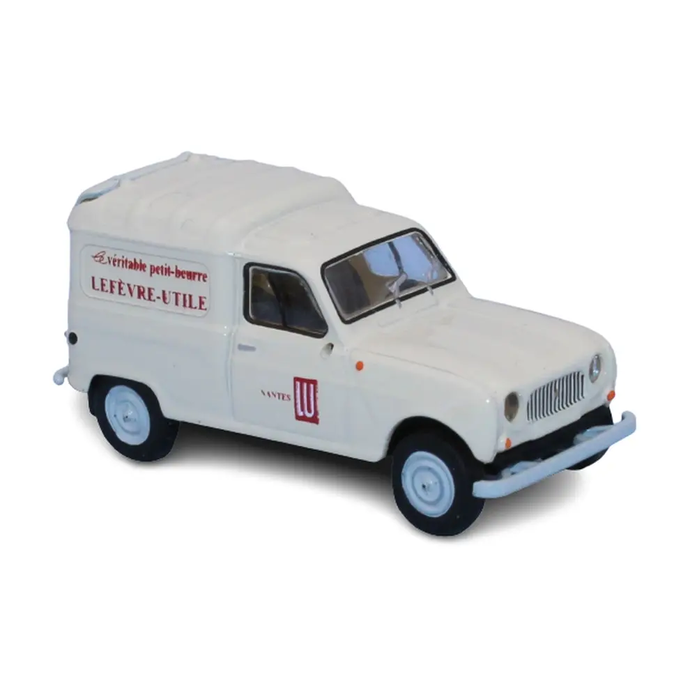 Fourgonnette Renault 4, livrée beige "LU" - SAI 2451 - HO : 1/87