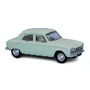 Voiture Peugeot 204 berline de 1968 vert clair SAI 6252 - HO 1/87