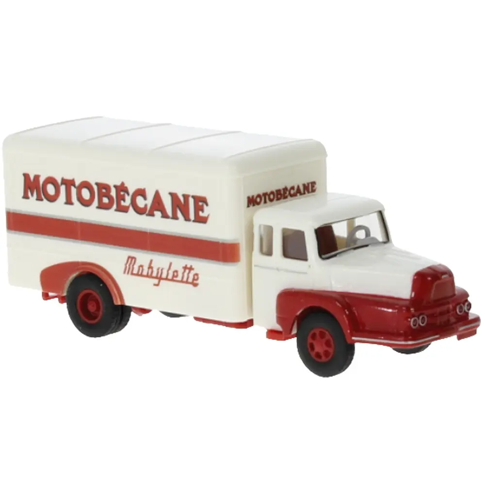 Camion UNIC Izoard tôlé SAI 2959 - HO : 1/87 - "Motobécane mobylette"