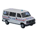 Camionnette miniature Peugeot J5 Police SAI 7166 - HO : 1/87