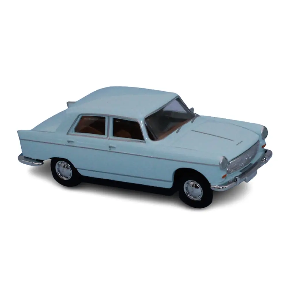 Peugeot 404 bleue pastel - Sai 2321 - HO 1/87