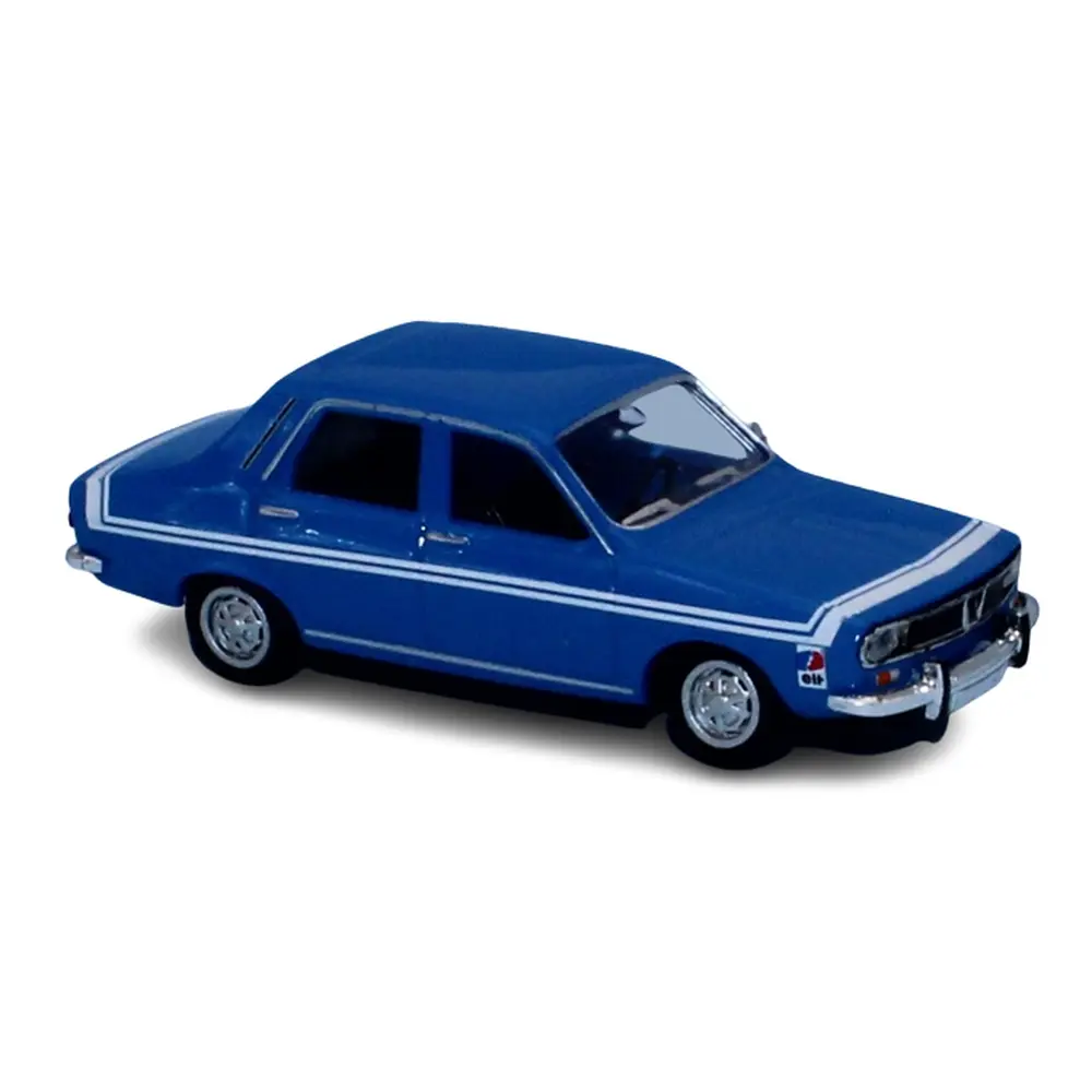 Voiture Renault 12 Gordini - livrée bleue - SAI 2230 - HO : 1/87 -