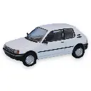 Voiture Peugeot 205 XR - SAI 6302 - HO : 1/87 - blanc banquise
