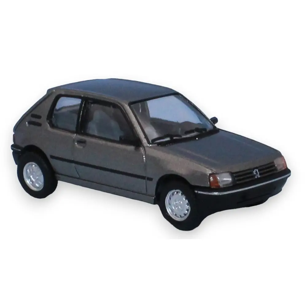Voiture Peugeot 205 XT - SAI 6305 - HO : 1/87 - gris Winchester métallisé