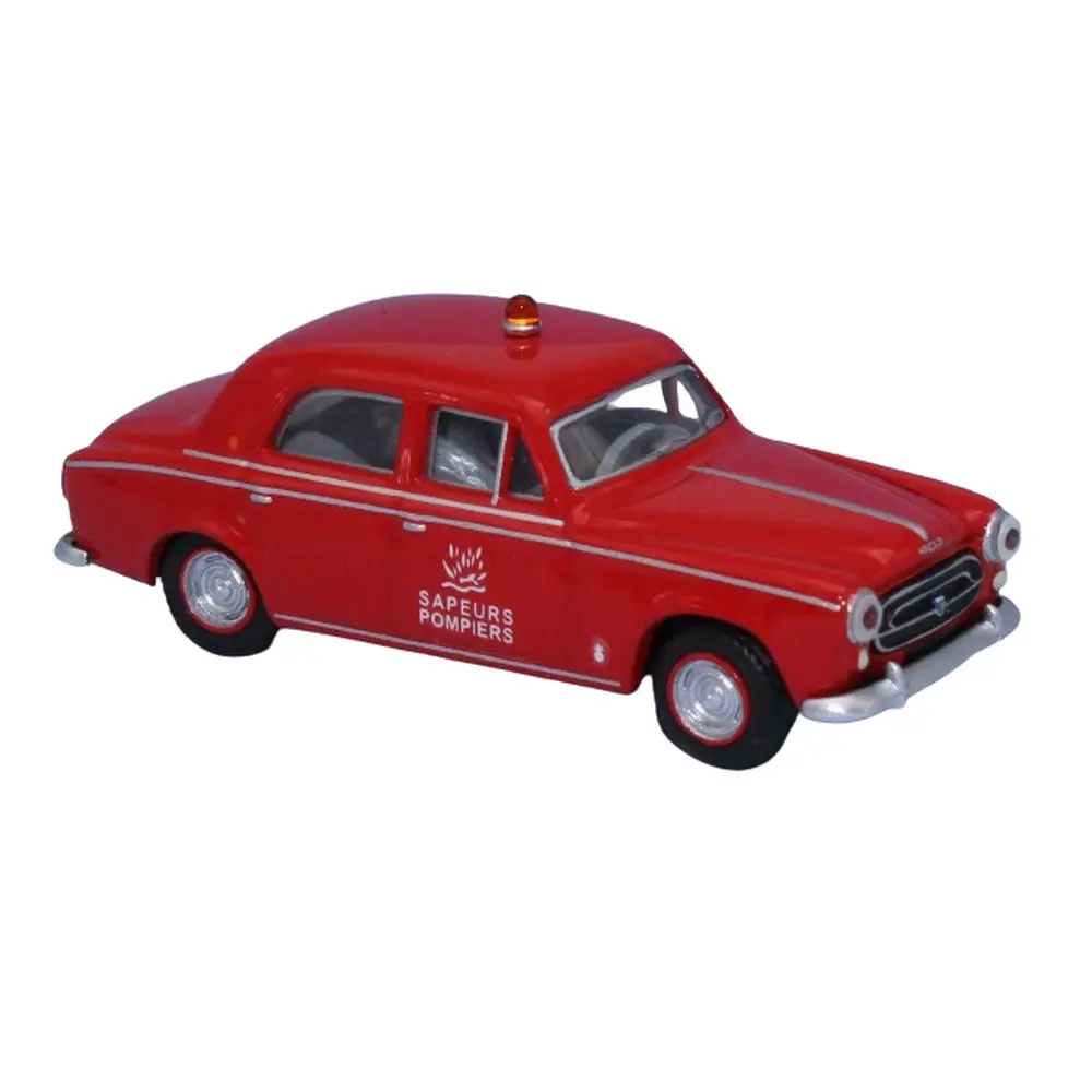 Peugeot 403 8CV - Sapeurs Pompiers Militaires - SAI 6222 - Echelle HO 1/87