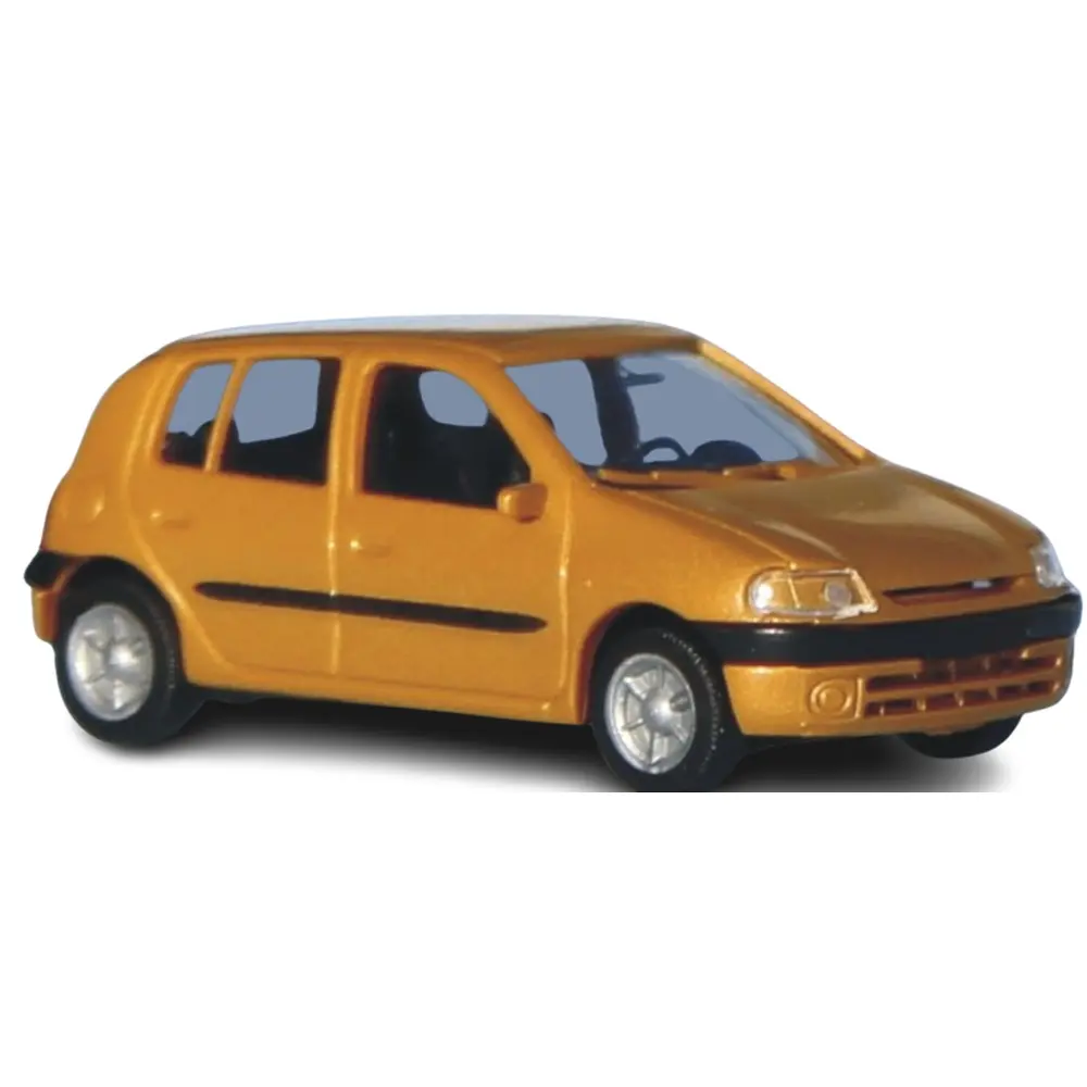 Renault Clio 2 - 5 portes - jaune paille métallisé - SAI 2278 - HO 1/87