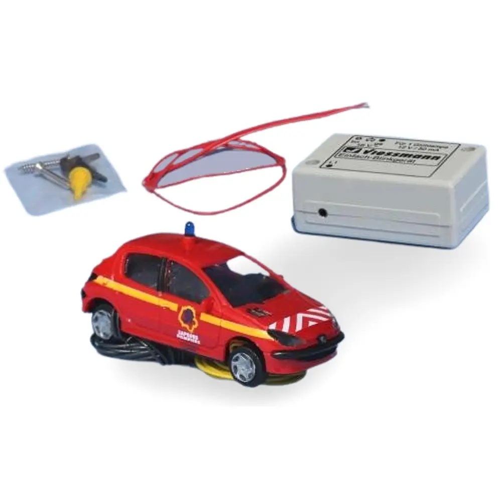 Peugeot 206 des pompiers de l'Indre et Loire - SAI 0922 - HO 1/87