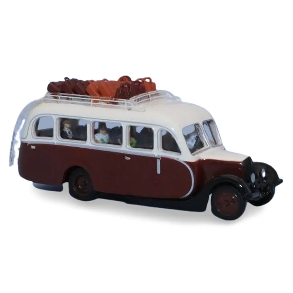 Autocar Citroën vU23 marron et ivoire - SAI 1610 - HO 1/87