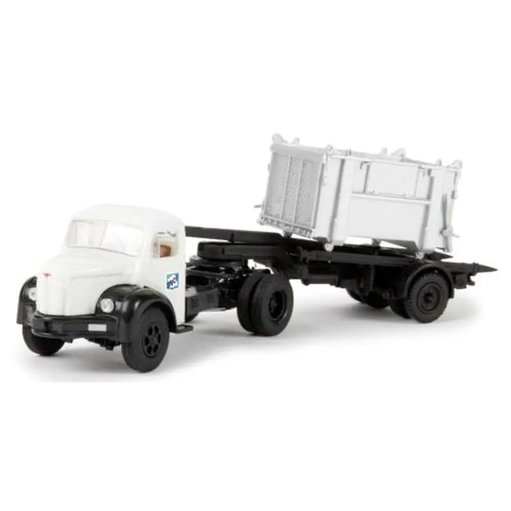 Semi-remorque avec tracteur Berliet TLR 8 a et container - SAI 2585 - HO 1/87