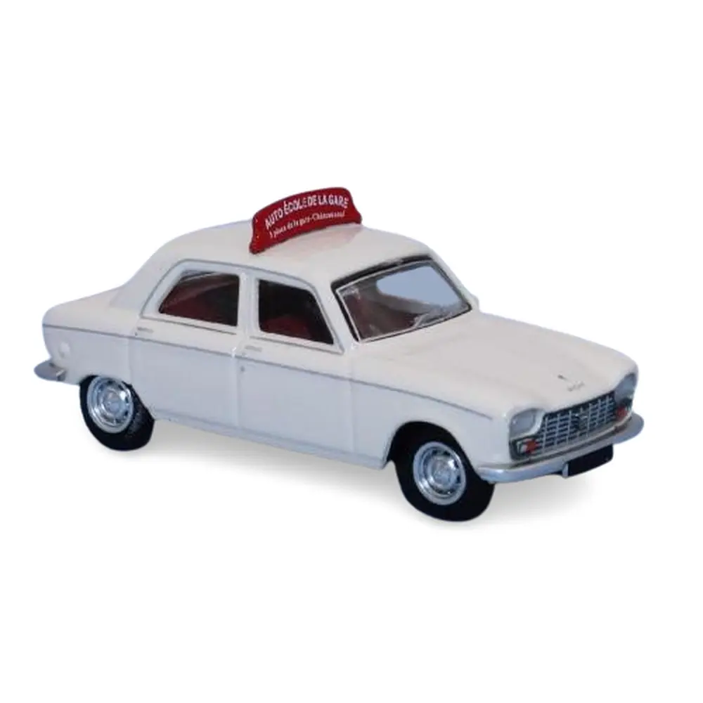 Peugeot 204 berline 1968 Auto-École de la gare - SAI 6262 - HO 1/87