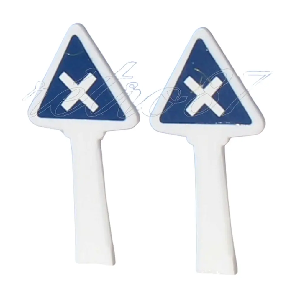 Lot de 2 Panneaux Michelin de Danger & Prudence - 1927- SAI 8303 - HO 1/87