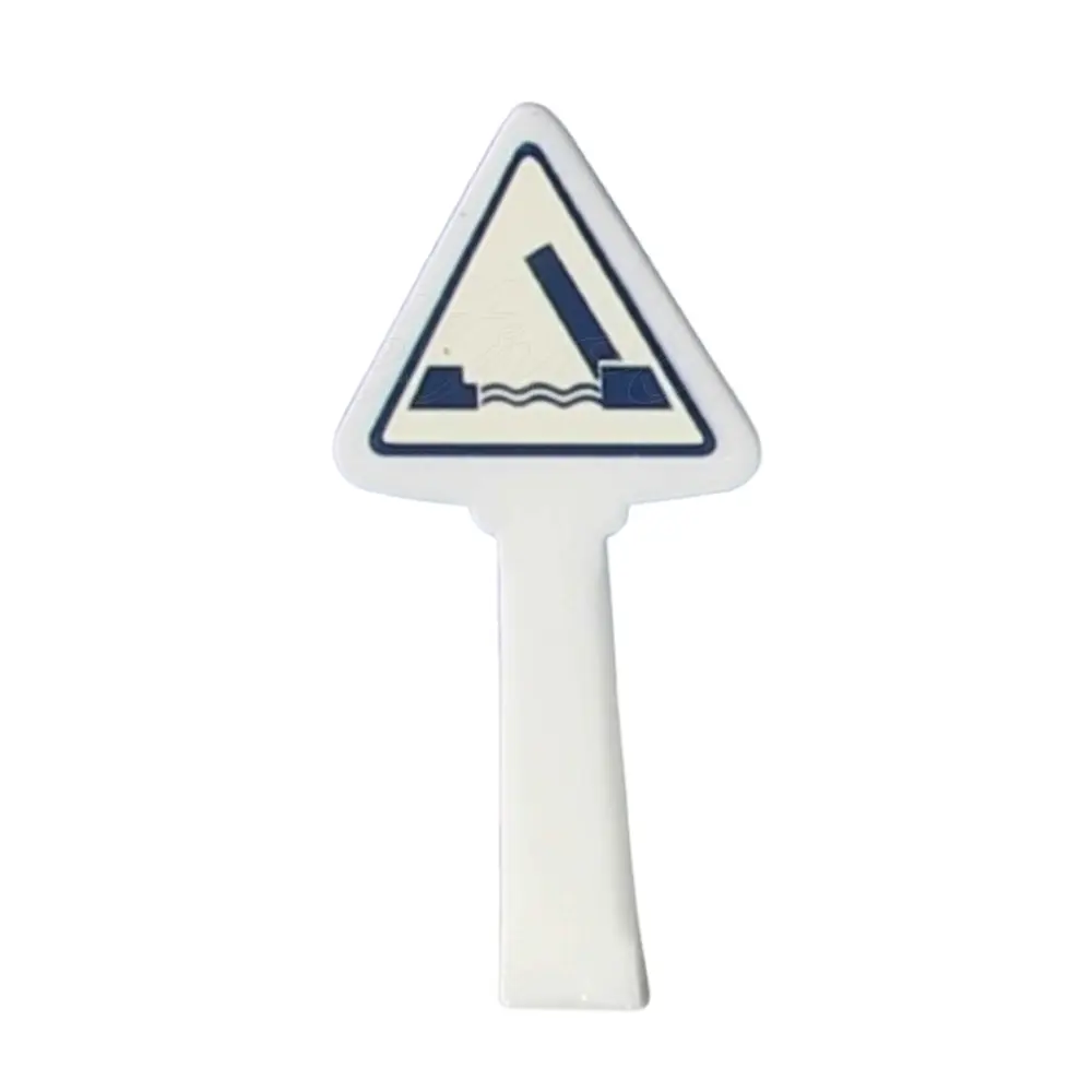 Panneau Michelin de danger et de prudence, 1946 : danger, pont mobile - SAI 8329 - HO 1/87