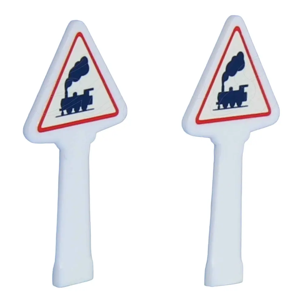 Panneau de danger Michelin - SAI 8332 - HO 1/87 - Passage à niveau non gardé - 1952