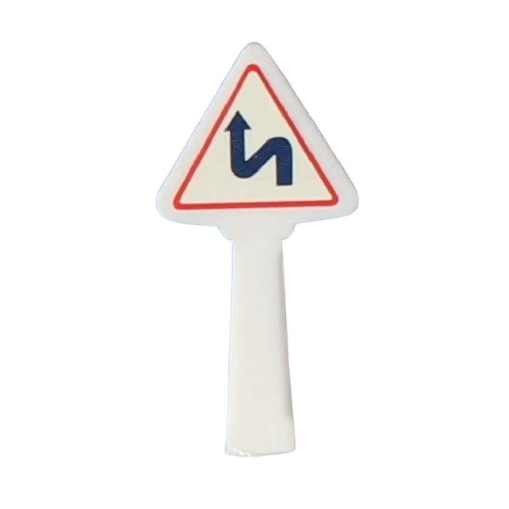Panneau Michelin virage à gauche puis à droite - SAI 8343 - HO 1/87