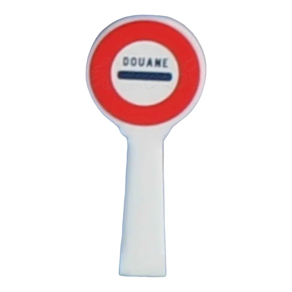 Panneau d'interdiction Michelin - SAI 8371 - HO 1/87 - Douane - 1931