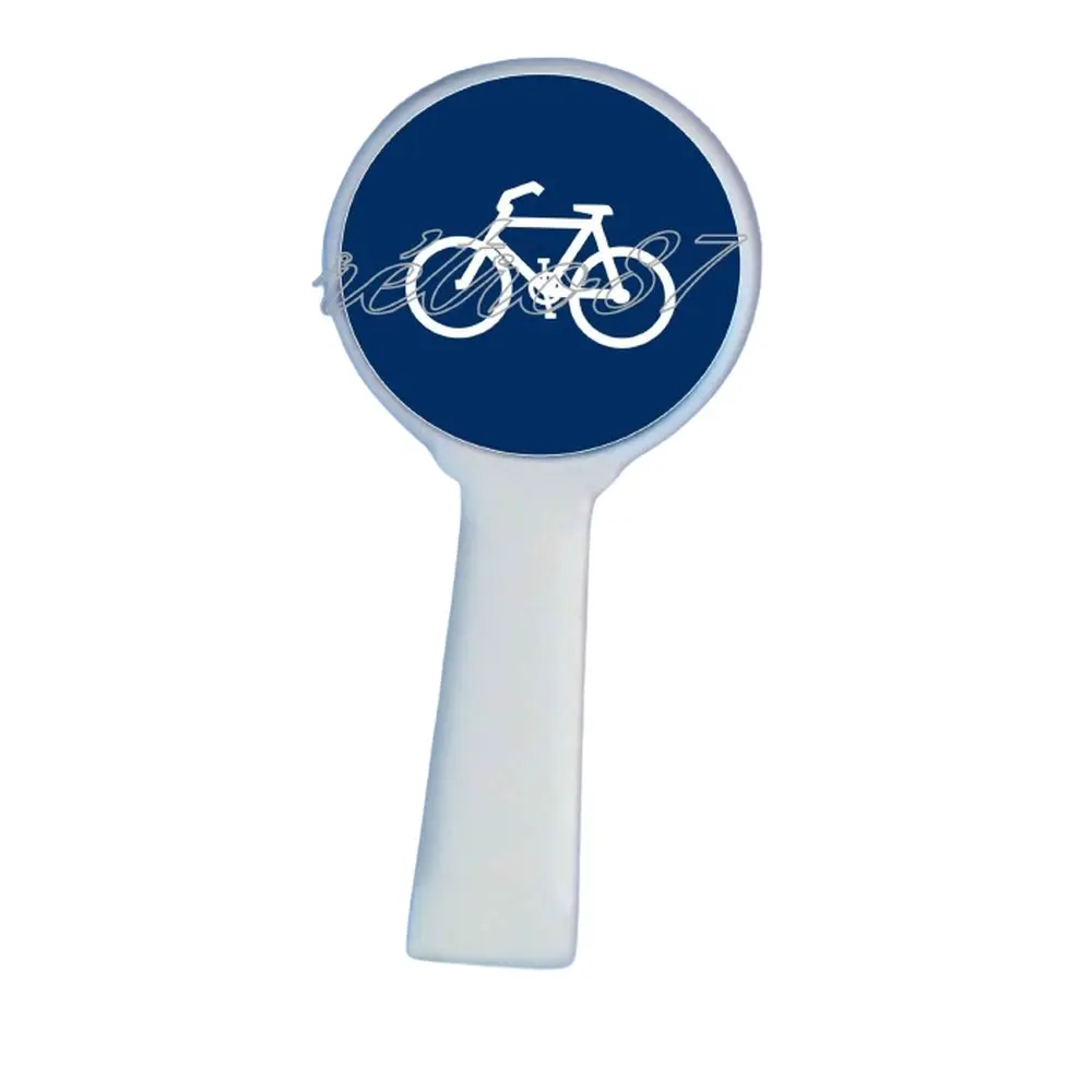 Panneau Michelin d'obligation, 1952-1971 : piste obligatoire pour cyclistes - SAI 8383 - HO 1/87