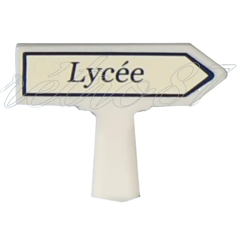 Panneau Michelin D'Indication - Lycée à Droite - SAI 8421 - HO 1/87