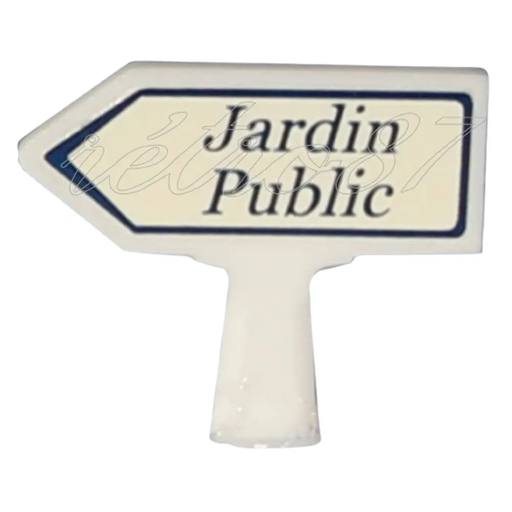 Panneau Michelin Jardin Public à gauche - SAI 8434 - HO 1/87