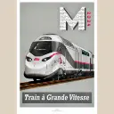 Poster TGV M - 800tonnes 8TTGVM - A2 42.0 x 59.4 cm - 2024