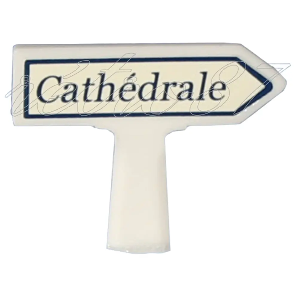 Panneau à Droite - Cathédrale - SAI 8447 - HO 1/87