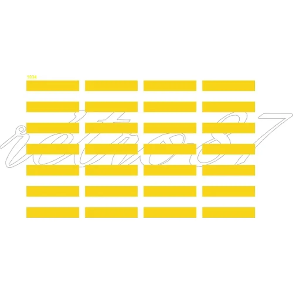 Lot de 4 passages piétons jaunes - SAI 1034 - HO 1/87