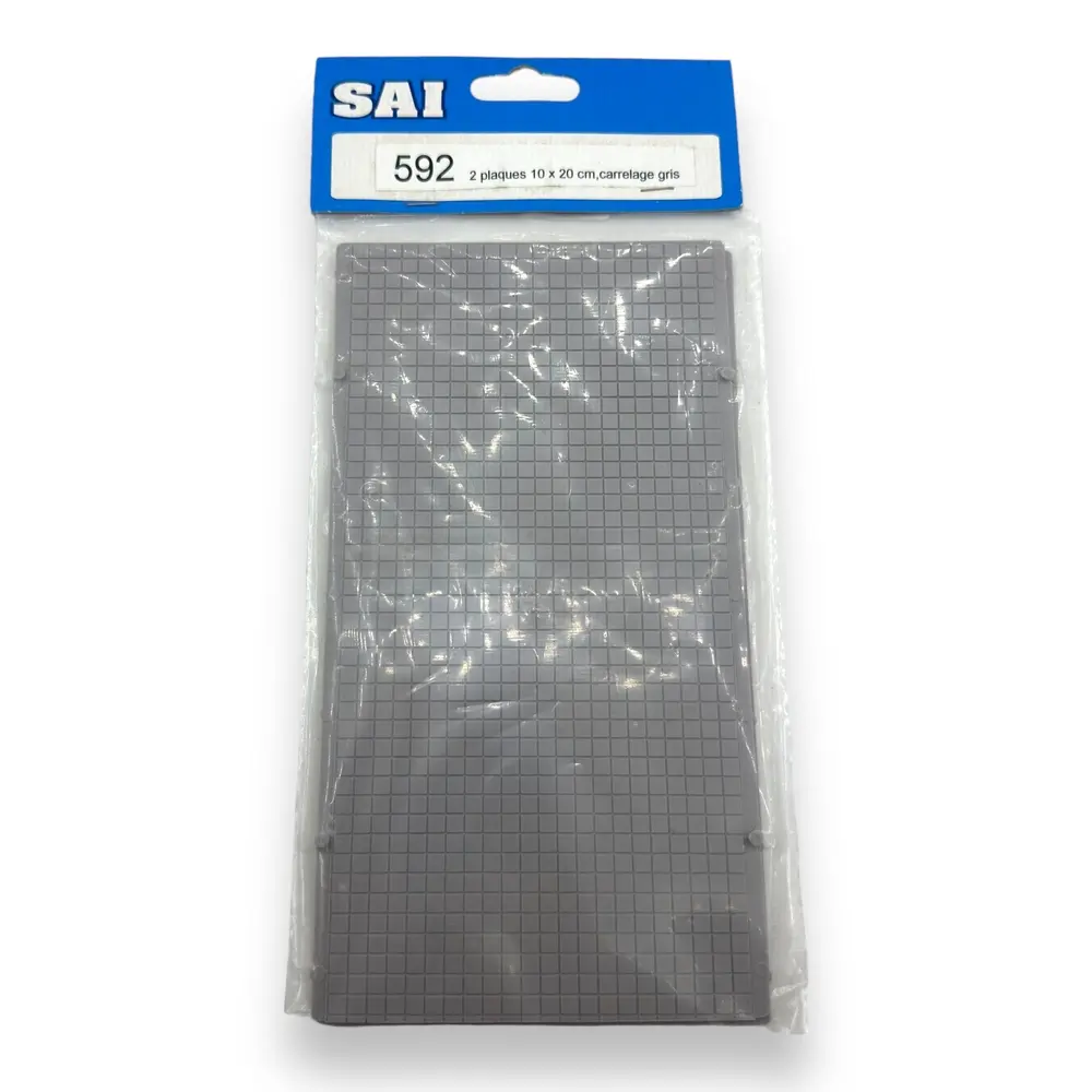 2 Plaques de carrelage gris - Sai 592