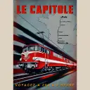 Poster Le Capitole - 1991- 800Tonnes 8TLECAPITOL SNCF - A2 42.0x59.4 cm
