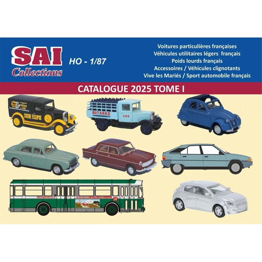 Catalogue SAI collections 2025 tome 1 - Sai 0025 - HO 1/87