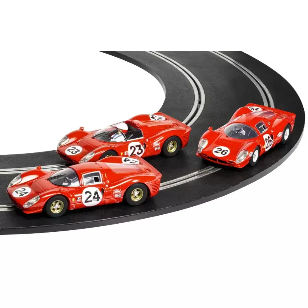 Pack de 3 voitures Ferrari - Scalextric C4391A - I 1/32 - Analogique - Daytona 24 1967