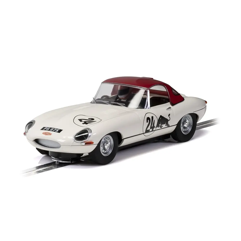 Voiture de course Jaguar E-Type - Scalextric C4232 - I 1/32 - Analogique - Goodwood Revival - Adrian Newey