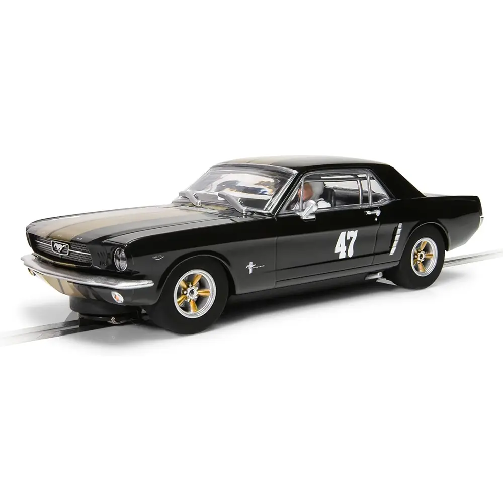 Voiture Ford Mustang - SCALEXTRIC C4405 - I 1/32 - Analogique - Noire et Or
