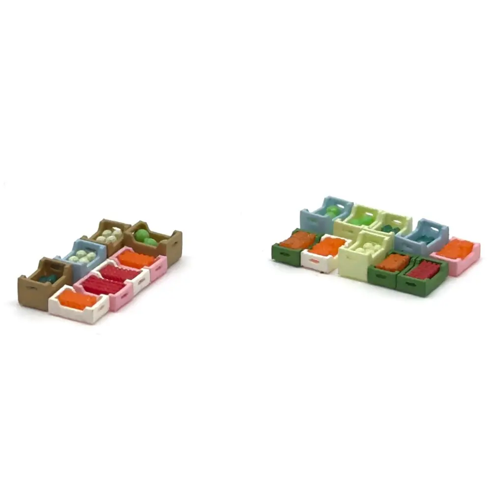 Set de Caisses de Fruits - 87TRAIN 221127 - HO 1/87