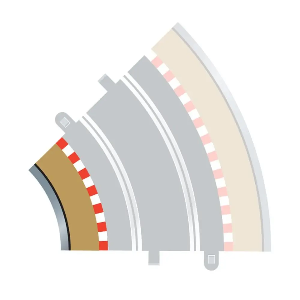 Bordure Extérieur Courbe - SCALEXTRIC - C8225 - 1/32