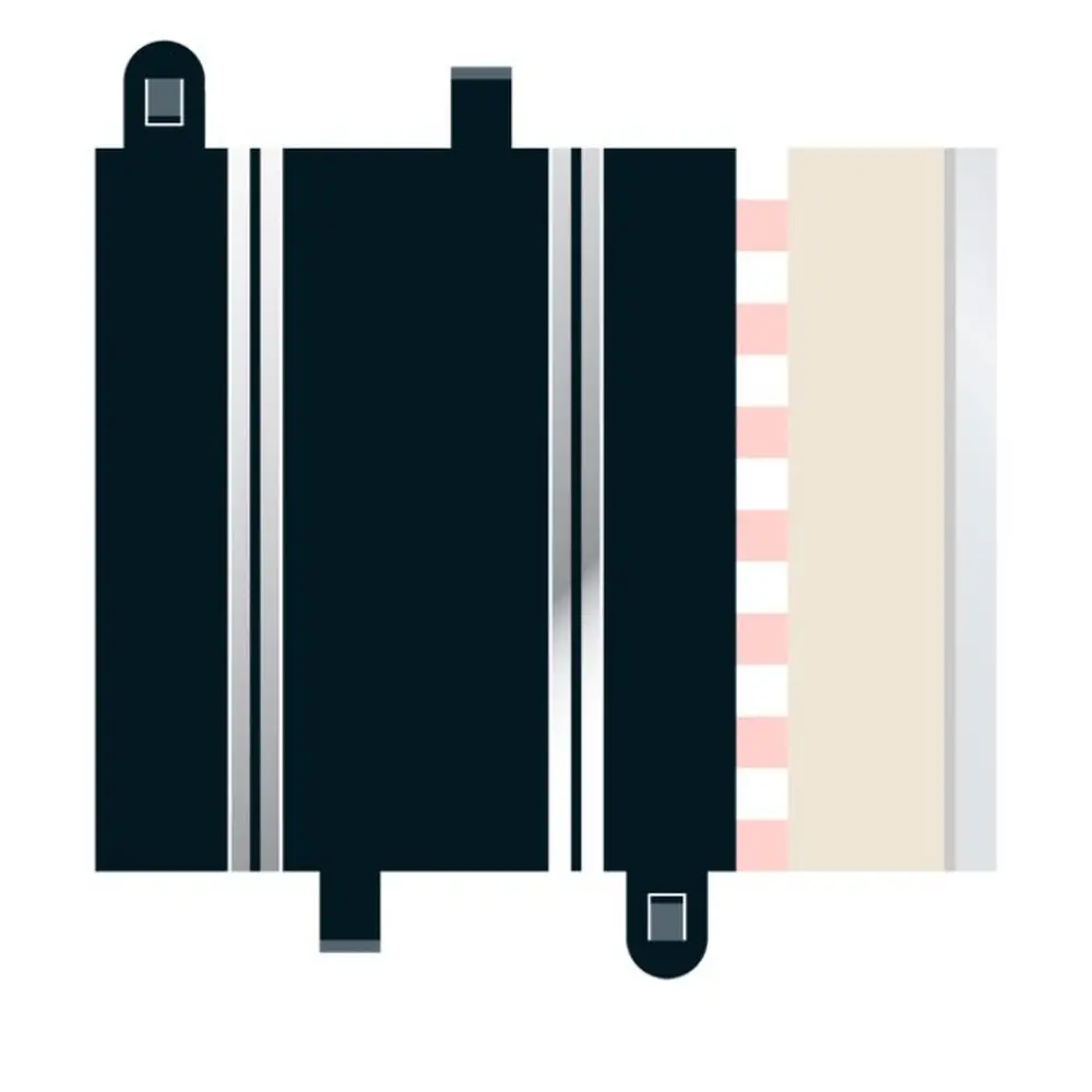 Voie demi droite 175MM - 2 Pièces - Scalextric - C8207 - Echelle 1/32