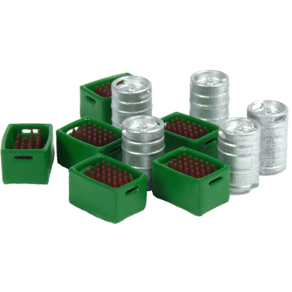 Set de Fûts et Caisses de Bière - 87TRAIN 22225 - HO 1/87