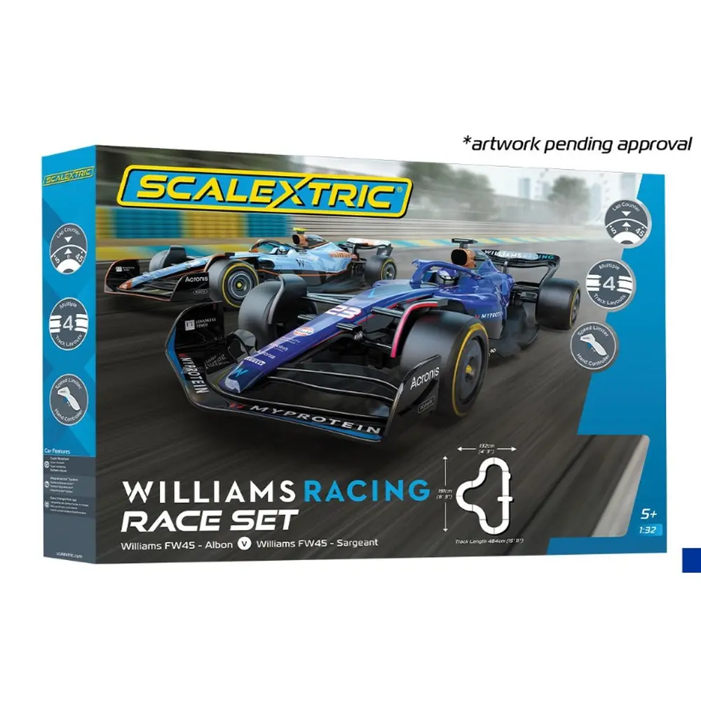 Set Williams Racing Race - SCALEXTRIC 1450P - 1/32 - Slot Racing