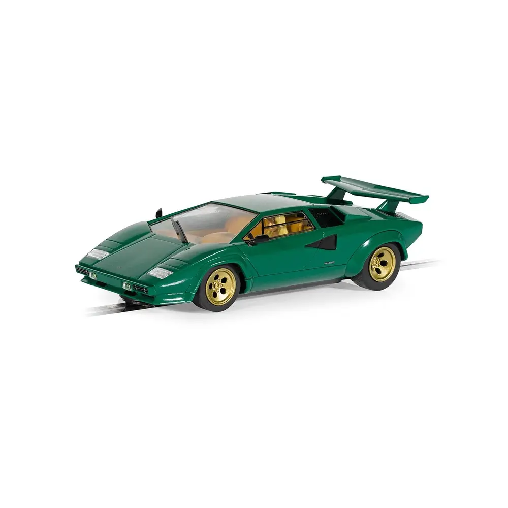 Voiture Analogique - Lamborghini Countach - Vert - Scalextric C4500 - Echelle I: 1/32