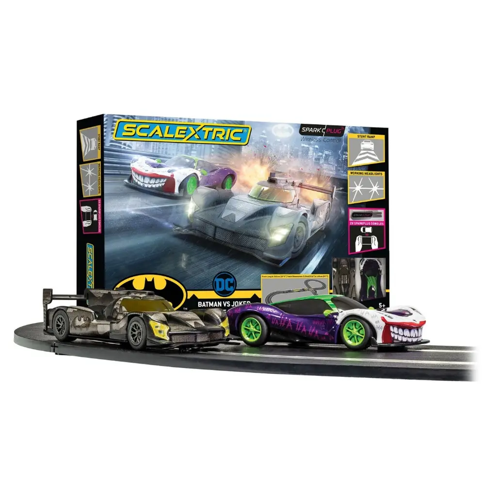 Set Ensemble de course Batman vs Joker - SCALEXTRIC 1415 - 1/32 - Super Slot