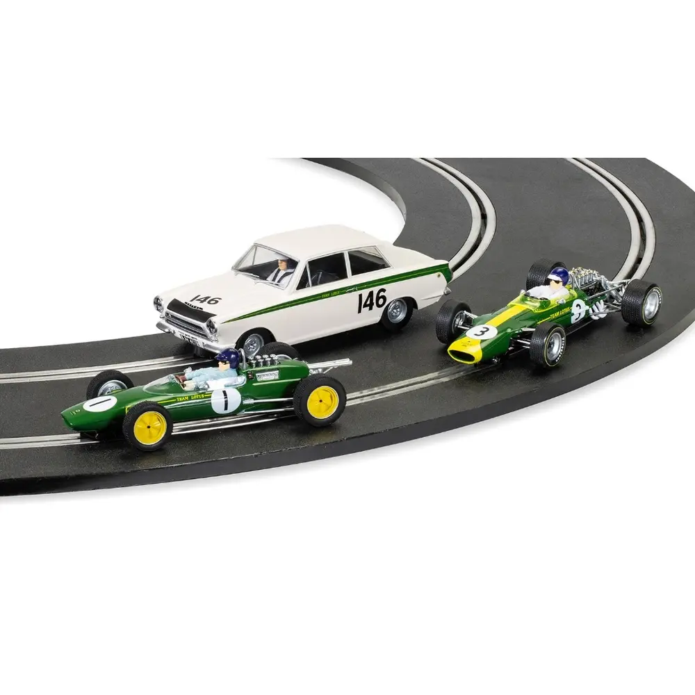 Set de course La Légende de Jim Clark Triple Pack - SCALEXTRIC 4395A - 1/32 - Super Slot