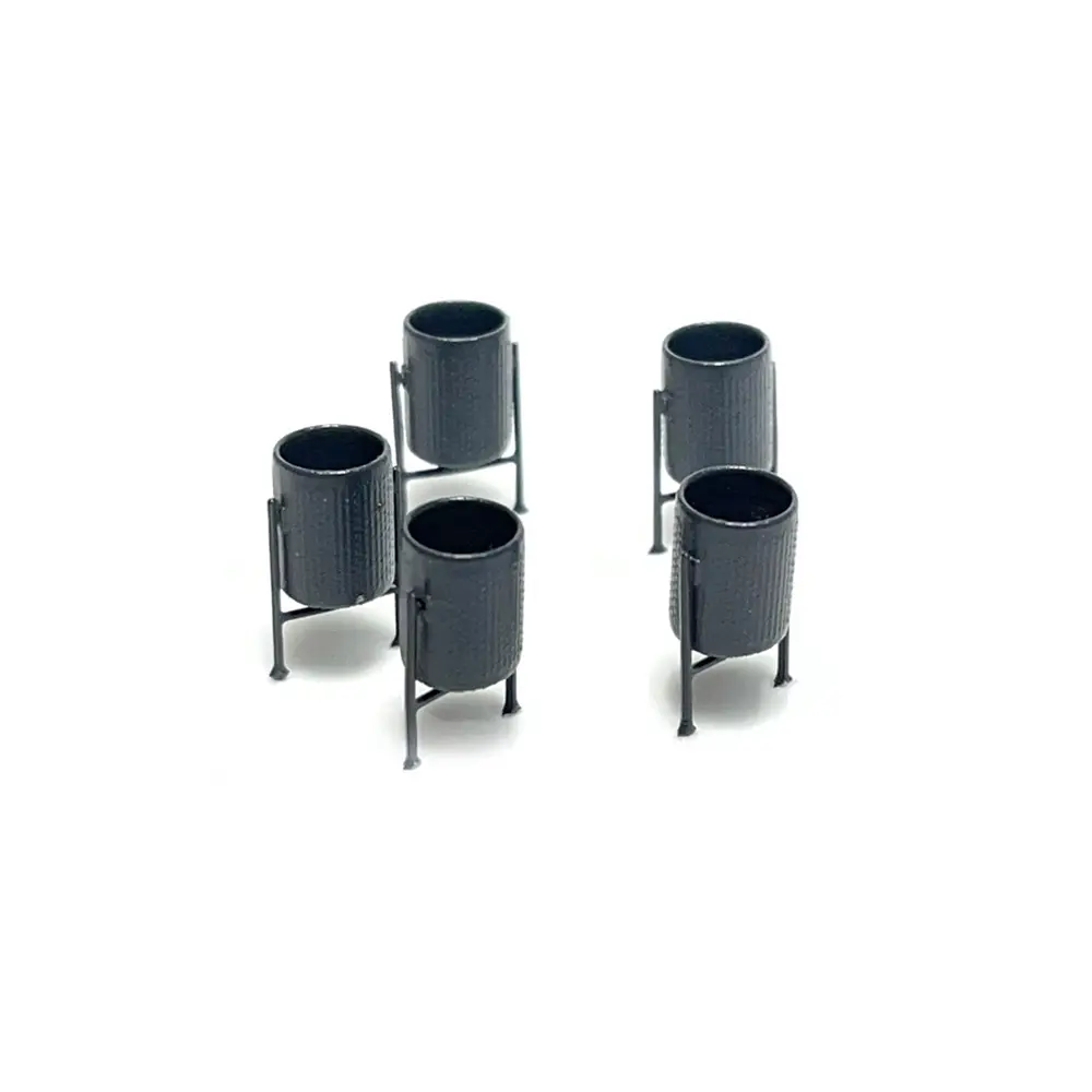 Lot de bacs métalliques - 87TRAIN 221014 - HO 1/87